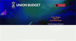 Desktop Screenshot of budgetlive.nic.in